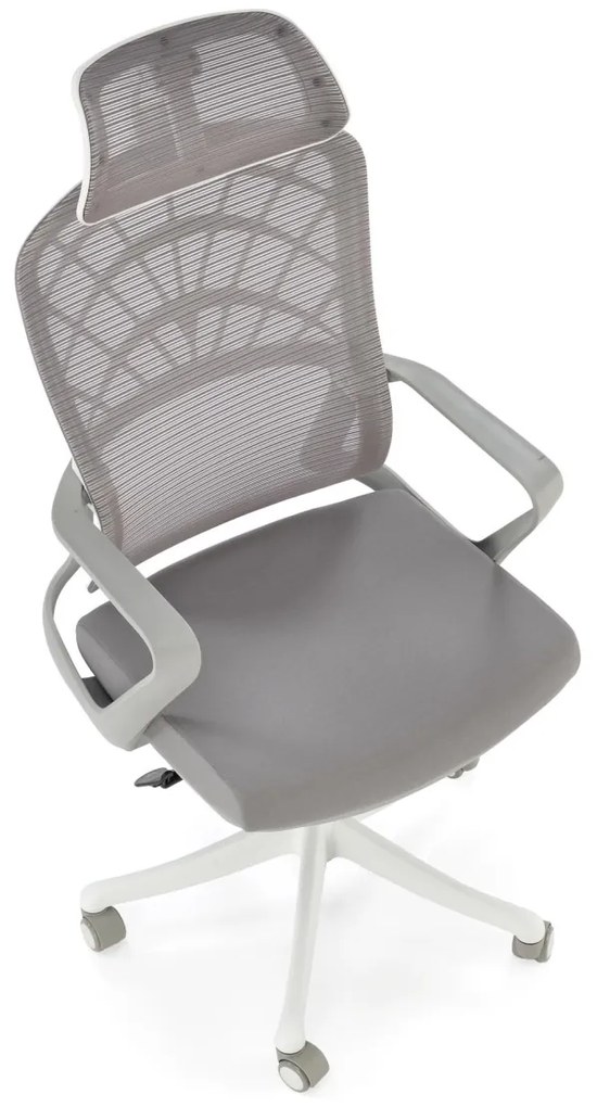 Scaun de birou Vesuvio 2 gri/alb H121 cm