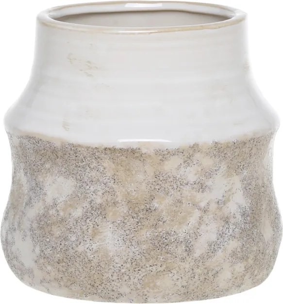 Ghiveci crem din ceramica, H13/D14 cm Rennes