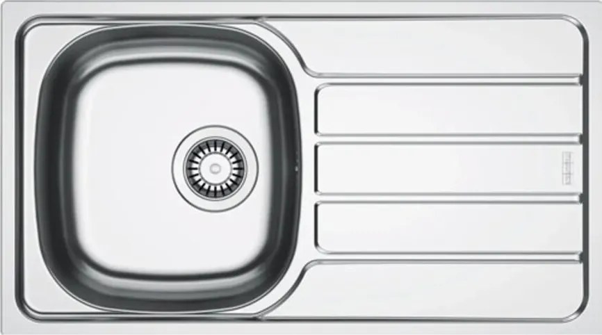 Chiuveta bucatarie inox Franke Spark 78x43.5 cm cu 1 cuva cu picurator dreapta finisaj texturat