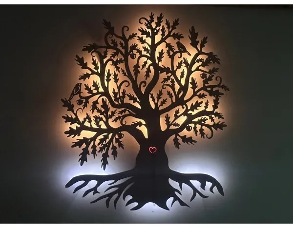 Li-Go 5747/DUB2 - Decorațiune LED de perete LED/10W/230V 45x55 cm stejar