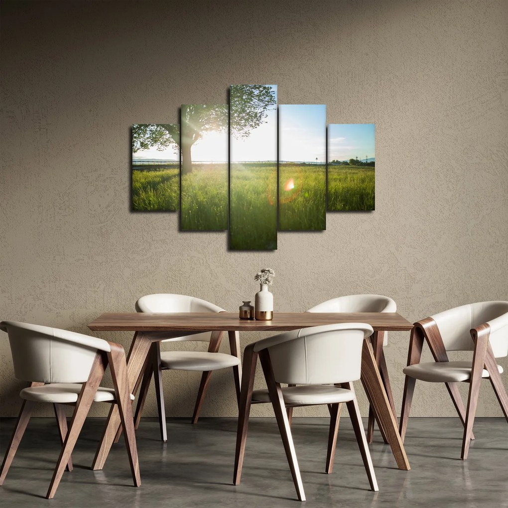 Tablou cu lunca în vară (150x105 cm)