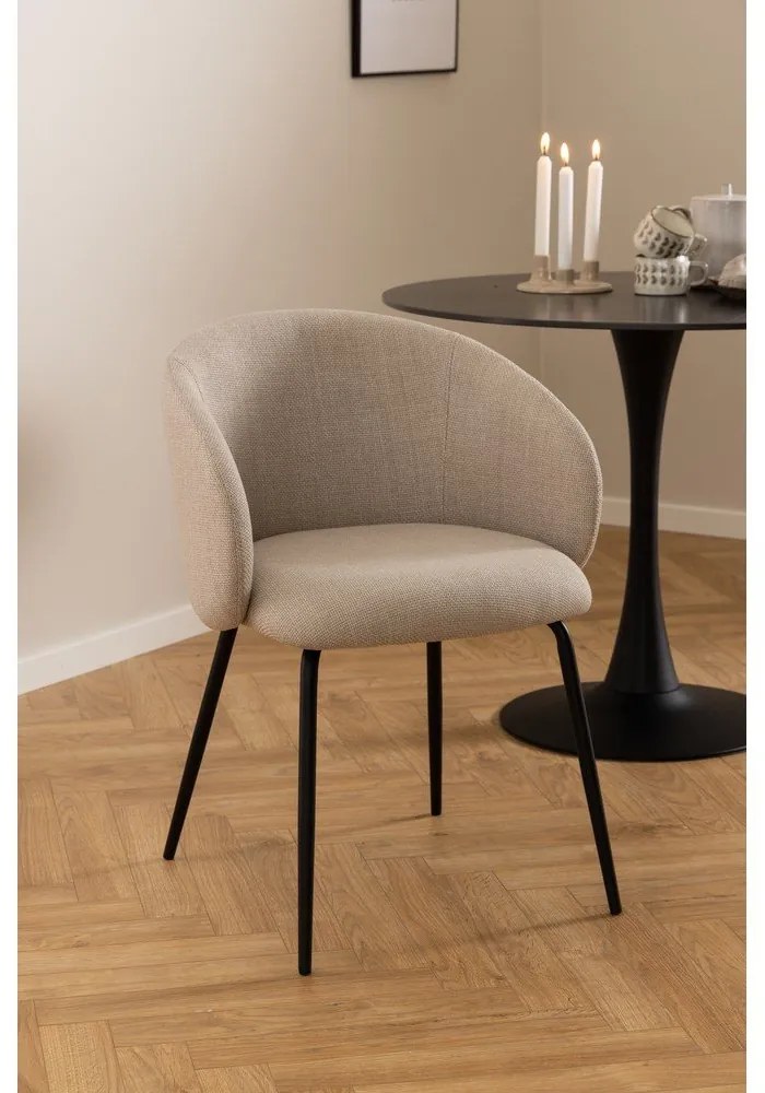Scaune de dining crem 2 buc. Eleanor – Actona
