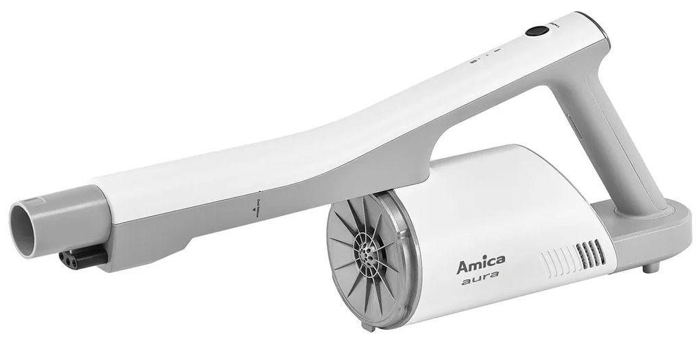 Aspirator Amica Aura VM 7050 Baterie Li-Ion  Vertical 2 in 1 150 W Iluminare LED perie Alb