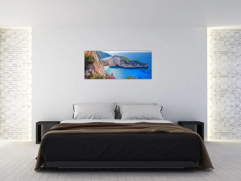 Tablou - Plaja Navagio, Grecia (120x50 cm)