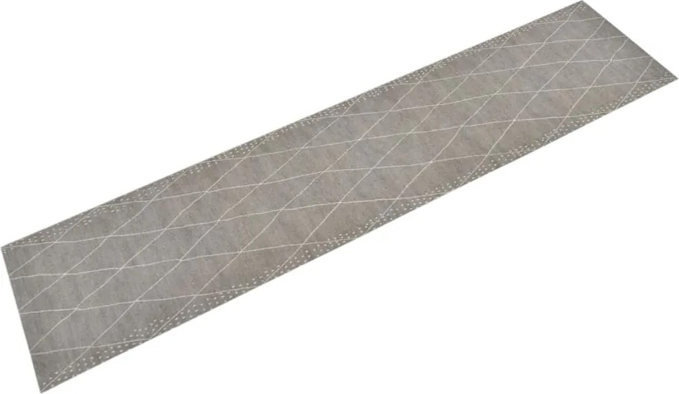 vidaXL Covor de bucătărie lavabil Rhombus, 60x300cm, catifea