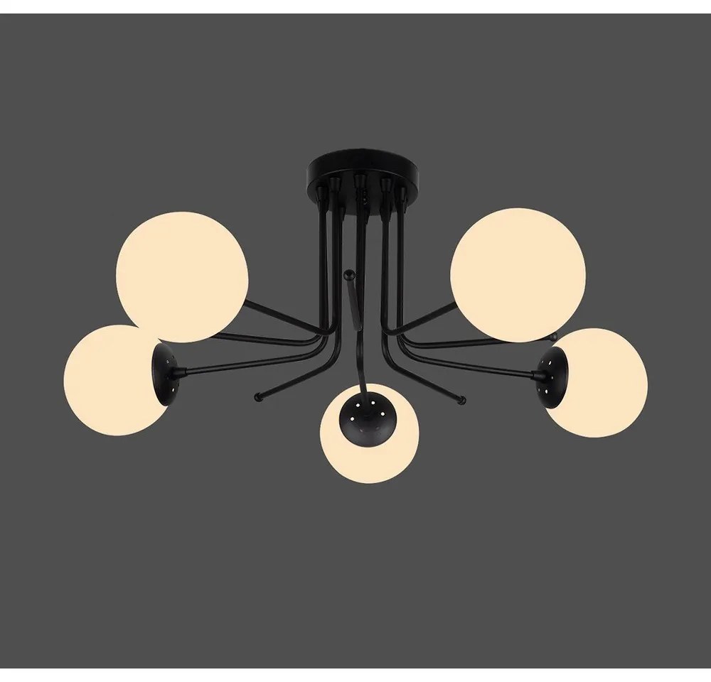 Lustră Squid Lighting Star, înălțime 34 cm, negru