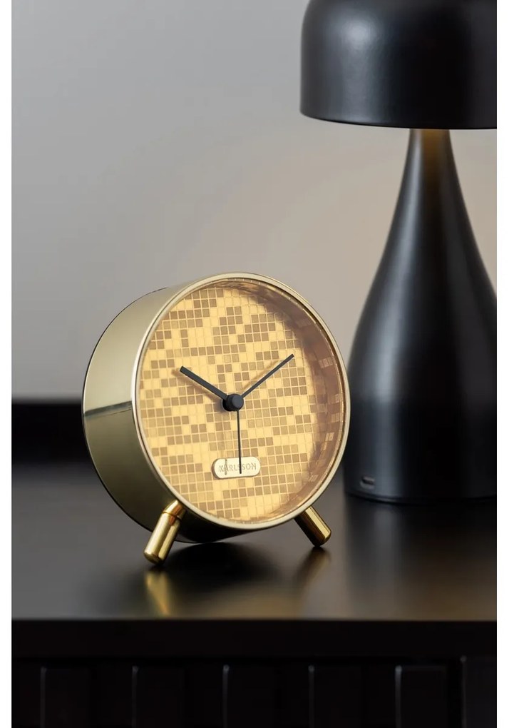 Karlsson 6004GD ceas cu alarmă design auriu,diametru 11 cm