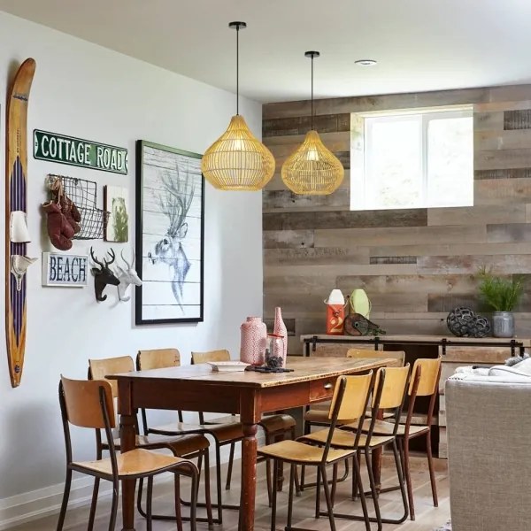 Lustră pe cablu Immax 08257L PELO 1xE27/40W/230V d. 40 cm ratan