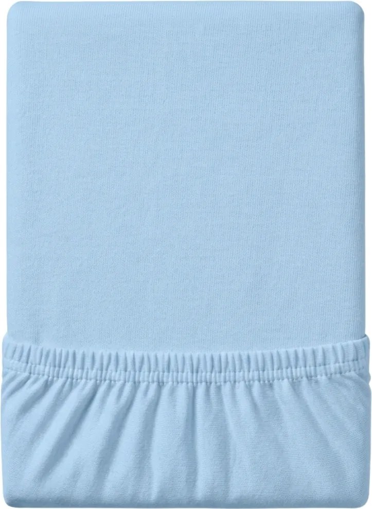 Cearsaf Jersey EXCLUSIVE albstru glacial 90 x 200 cm
