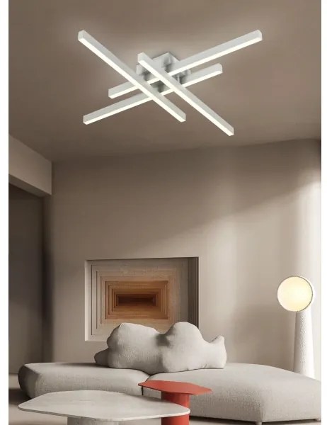 Lustră LED aplicată dimabilă LED/50W/230V 3000-6500K Top Light + telecomandă