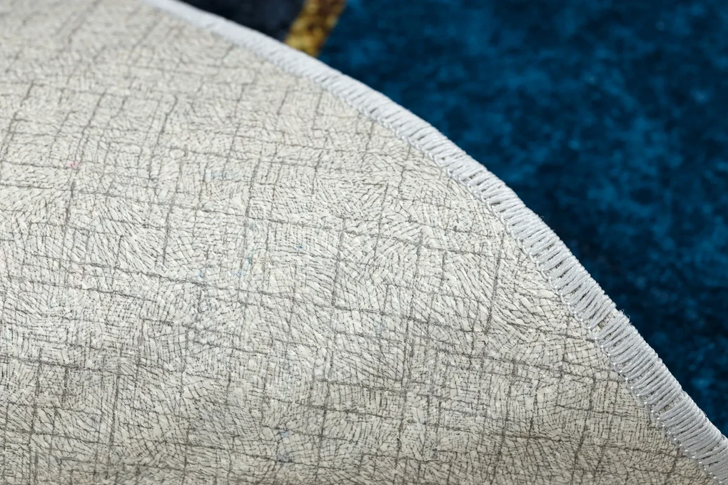 MIRO 52097.801 covor lavabil Geometric anti-alunecare - albastru