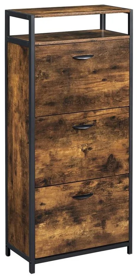 Pantofar FIRA maro/negru