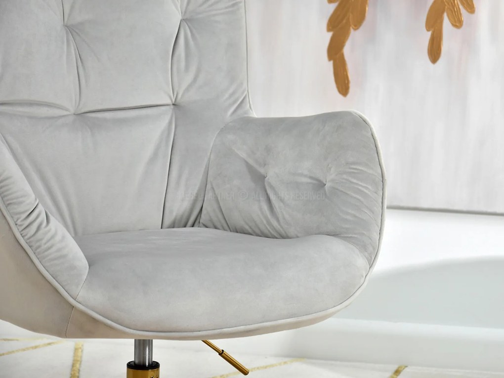Fotoliu Meryl (gri + auriu). Promo -15%. 1110289