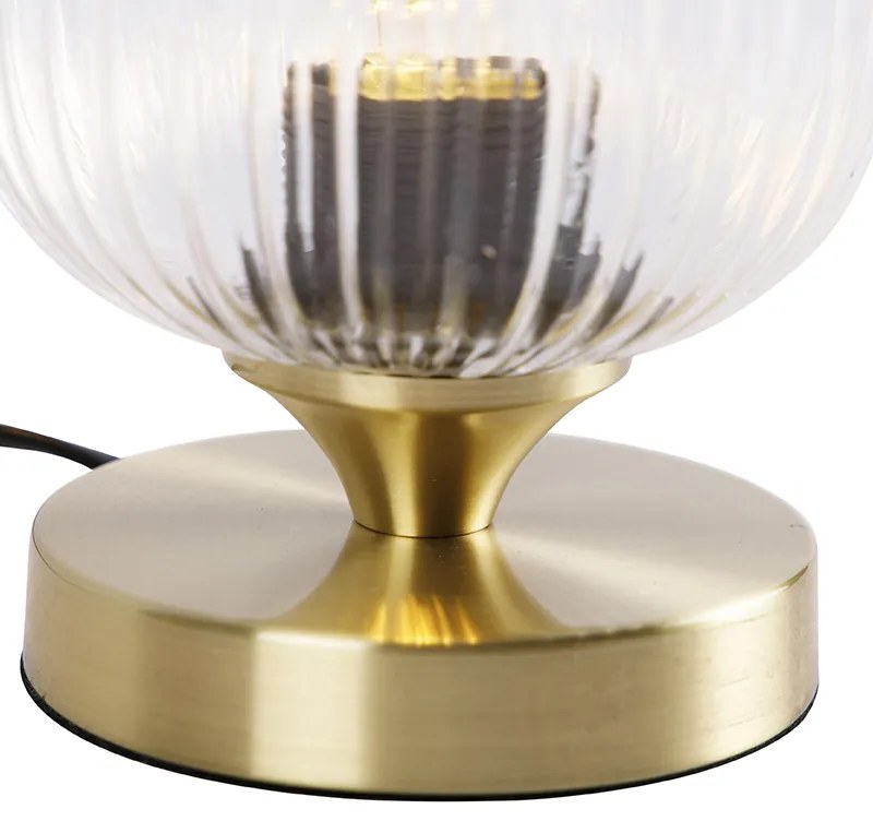 Lampă de masă Art Deco din alamă - Banci