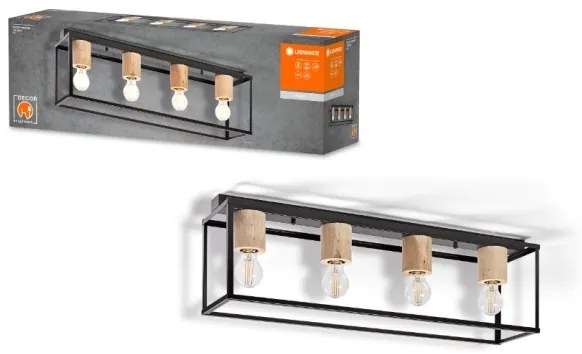 Lustră aplicată DECOR 4xE27/15W/230V Ledvance