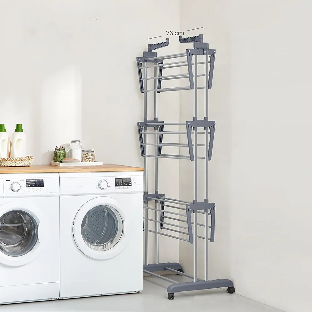 Răcitor de rufe cu 4 niveluri