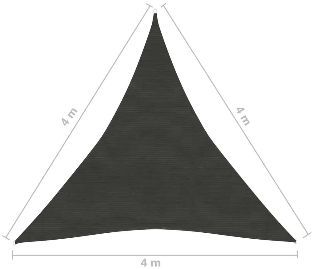 Panza parasolar, antracit, 4x4x4 m, HDPE, 160 g m   Antracit, 4 x 4 x 4 m