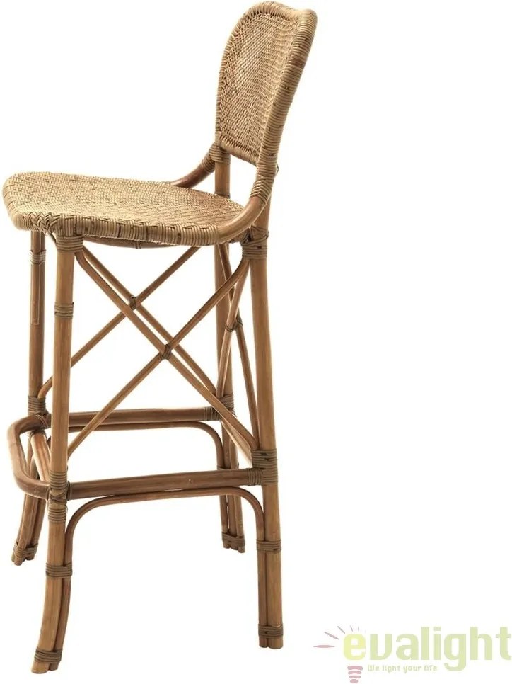 Scaun de bar design LUX din rattan, Colony 111452 HZ