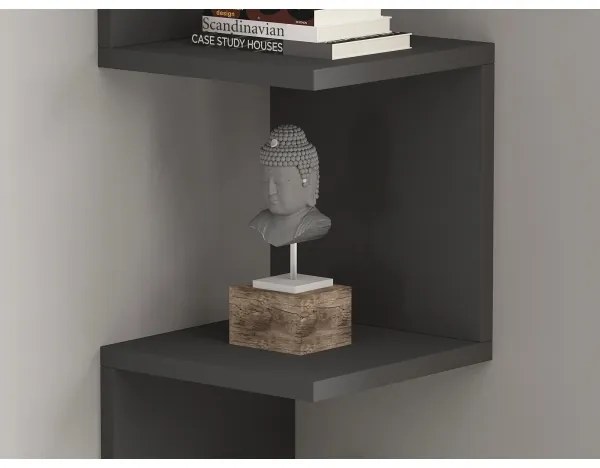 Poliță NUVIA antracit