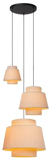 Lustră pe cablu Lucide 21435/13/38 TRIBUTE 3xE27/40W/230V crem