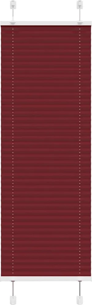 vidaXL Jaluză plisată Bordeaux Roșu 50x150 cm Lățime țesătură