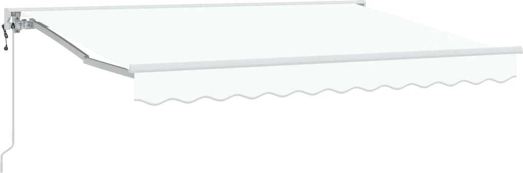 vidaXL Cort electric retractabil Alb 3 x 2,5 m