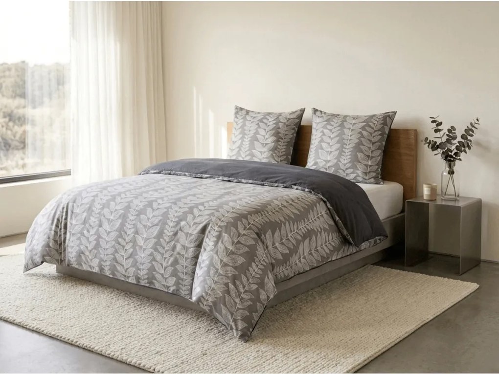 Lenjerie de pat din microflanel KAVOLO gri Dimensiune lenjerie de pat: 70 x 90 cm | 140 x 220 cm
