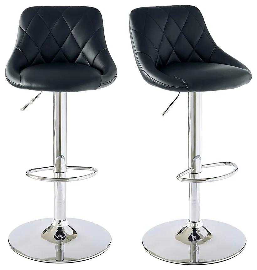 2 buc scaune de bar cu spatar, in doua culori-negru