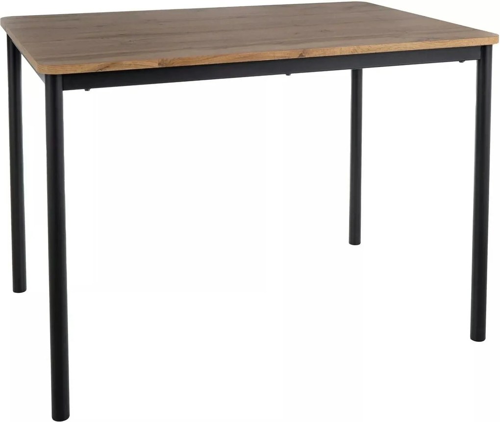 Masa CITY, stejar artisan/negru, 150x75x77 cm