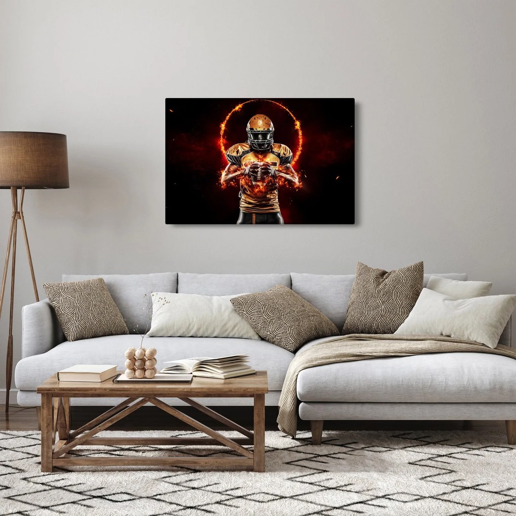 Tablou - Jucător de fotbal american (90x60 cm)