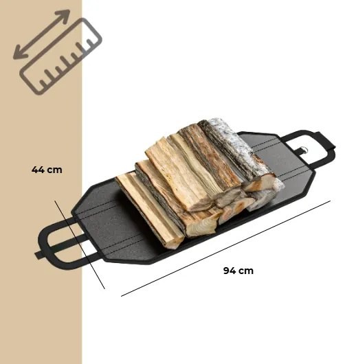 Adăpost pentru lemne de foc CORINA, 198x163x70cm, antracit/verde Gardebruk