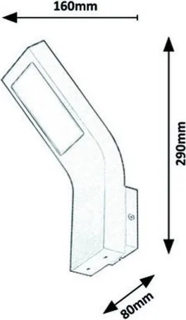 Aplică LED de exterior Rabalux LED/9W/230V IP44