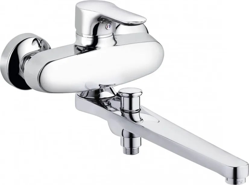 Baterie cada - dus Kludi Objekta crom cu pipa mobila