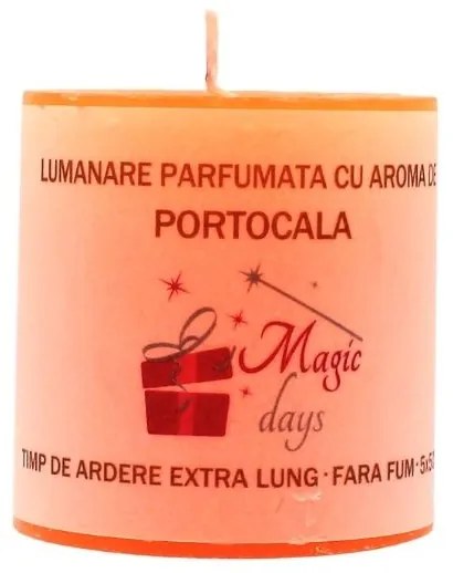 Lumânare parfumată Magic Days portocală 5cm