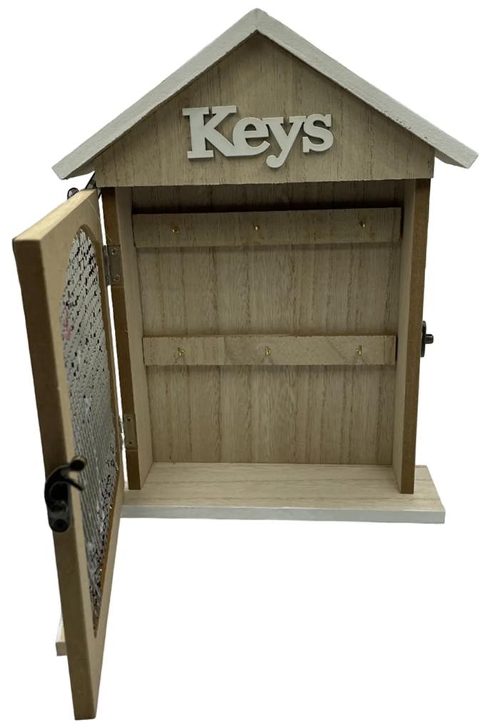 Cutie Suport pentru chei, Keys, Natur, 22x29cm