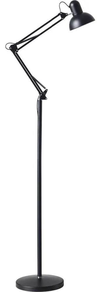 Lampadar flexibil AURIQ 1xE27/60W/230V 184 cm negru