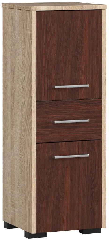 Dulap de baie Farid TYP6 (Stejar sonoma + wenge). 1069534