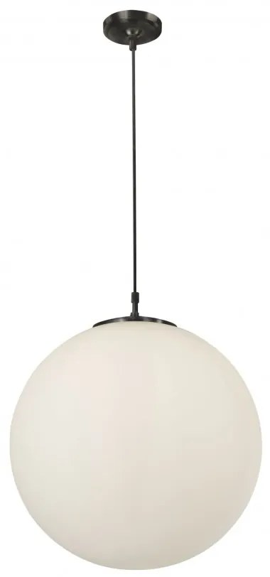 Lustra / Pendul design modern 30cm Atom black / opal 6088 SRT