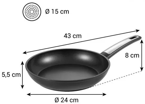 Tescoma Tigaie i-PREMIUM Protect, 24 cm, 24 cm
