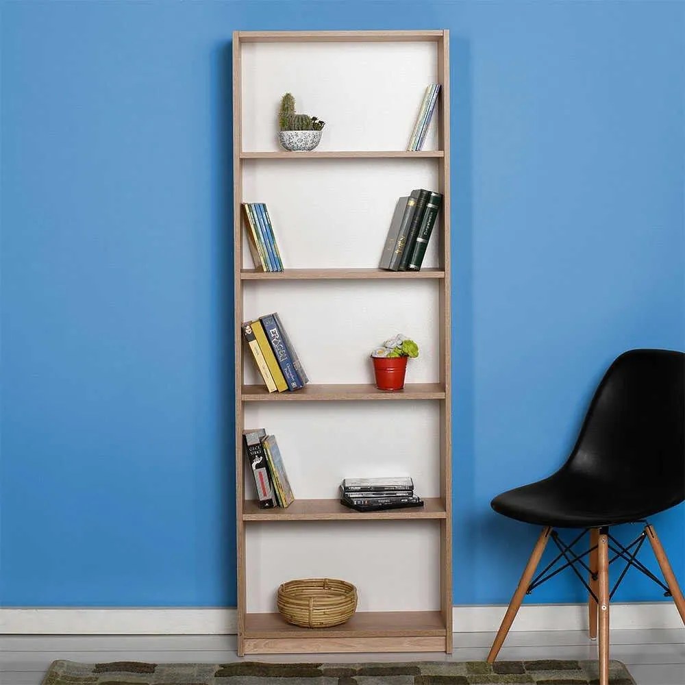 Biblioteca Adore Modern, 5 rafturi, 64x182x26 cm