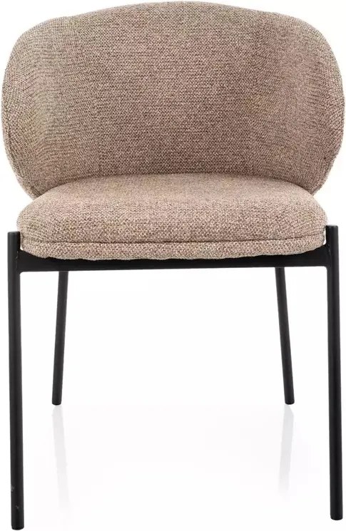 Scaun tapițat Kioto 253 bej / negru mat