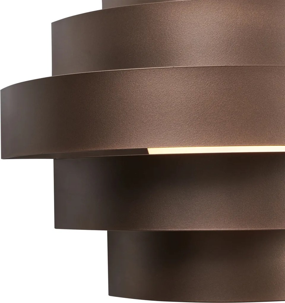 Lampă de perete modernă bronz, inclusiv LED cu estompare în 3 trepte - Lines