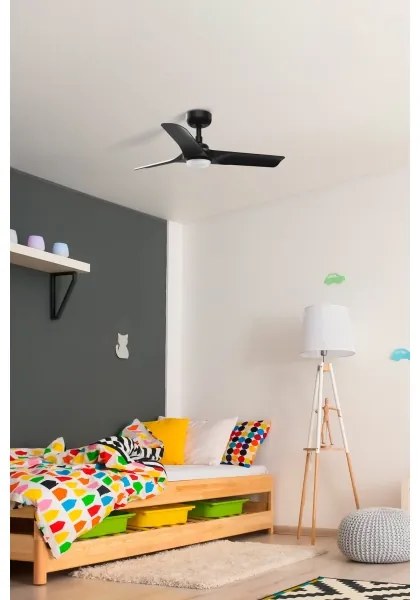 Ventilator LED dimabil FARO 33825-1TW HEY S LED/10W/230V 2700/4000/6000K negru + telecomandă