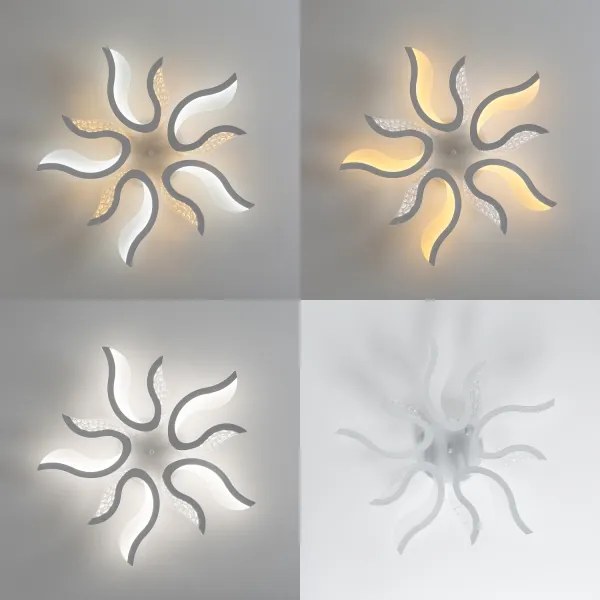 Lustră LED dimabilă aplicată Brilagi TWIST LED/65W/230V 3000-6500K alb + telecomandă