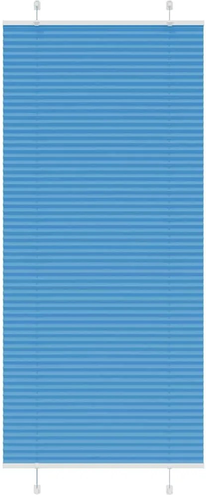vidaXL Jaluzea plisată Albastru 95x200 cm Lățime țesătură 94,4 cm