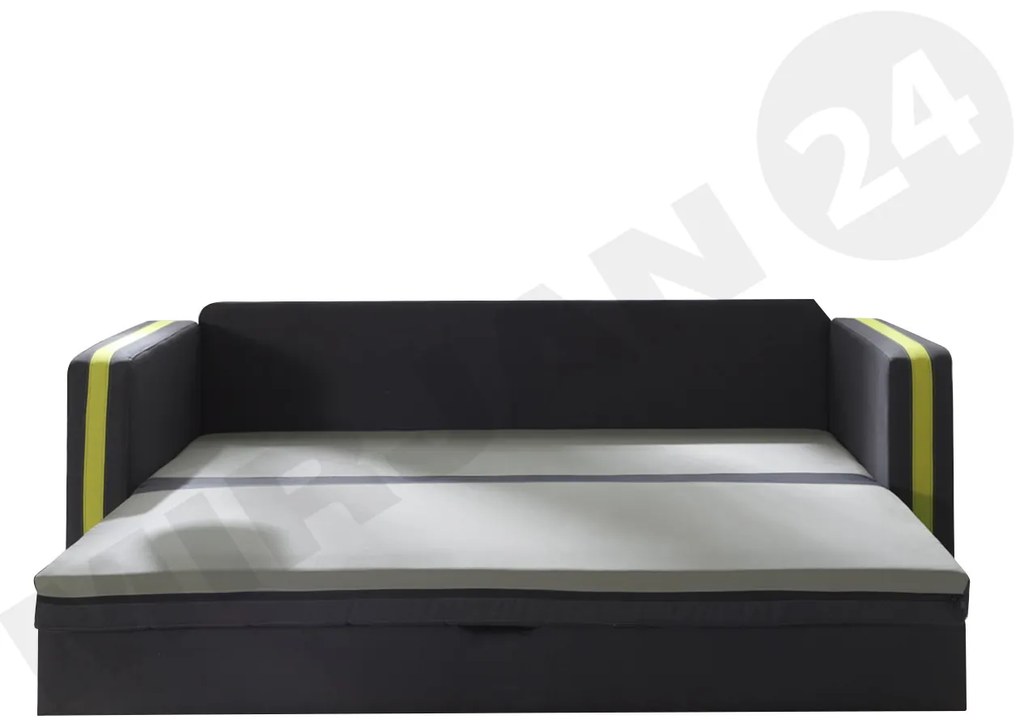Canapea Vivienne (albastru închis + negru). Promo -17%. 1123195