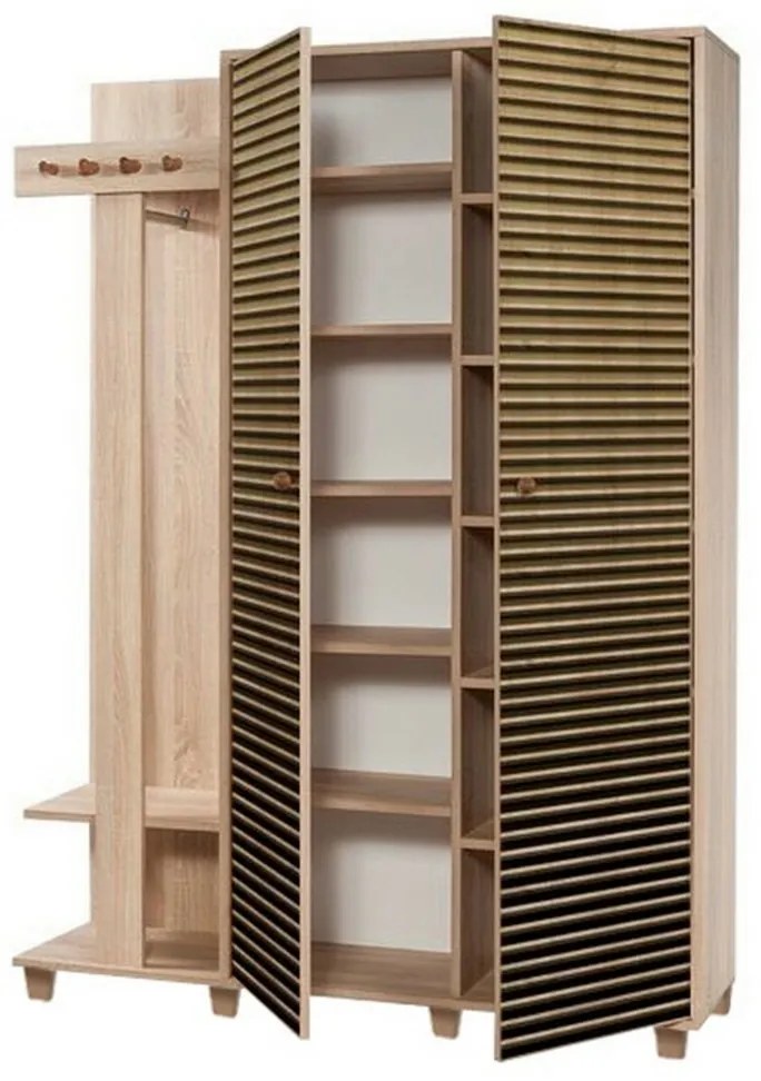 Cuier cu dulap Garmanto Sonoma Oak Double