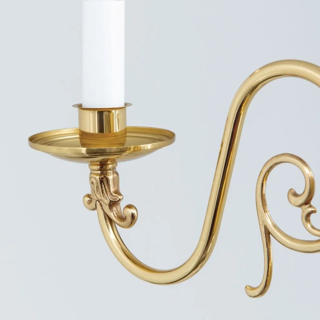 Candelabru 3 brate design clasic FLAMISCH, alama lucioasa