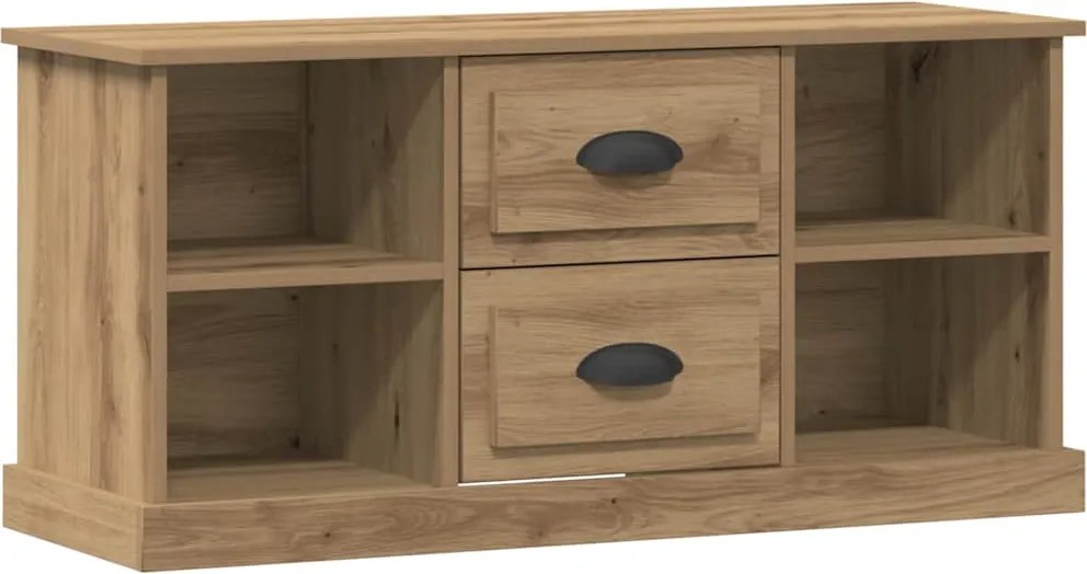 vidaXL Cabinet TV Stejar Artizanal 99,5 x 35,5 x 48 cm Lemn compozit