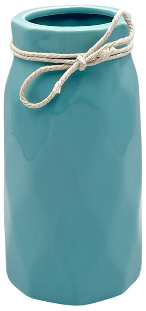 Vaza ceramica SANDRA, Turcoaz, 17cm